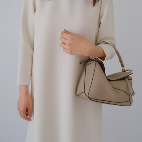 ladies Ceremony double flare dress / cream