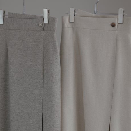 ladies Grace straight skirt / grey tweed
