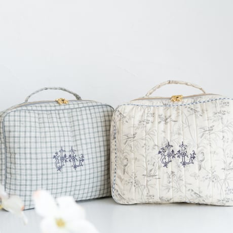 Vanity pouch (M) / check