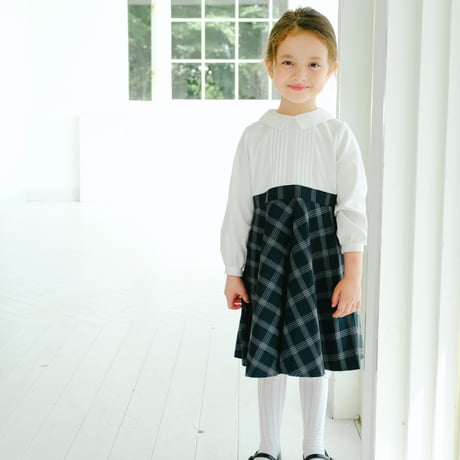 ワンピース june-littlecloset Lily / mat navy ワンピース june-littlecloset Lily / mat navy ワンピース june