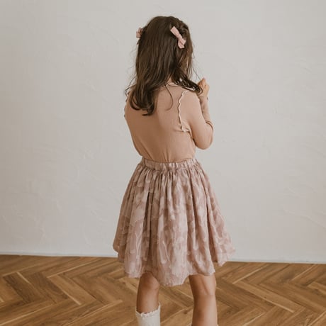 kids Gather skirt / dusty pink flower
