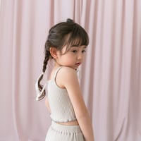 Rib mellow camisole / beige