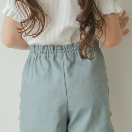 Tuille short pants / Light denim