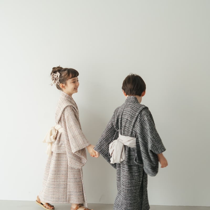Yukata / Summer tweed - Pink | june -little clo