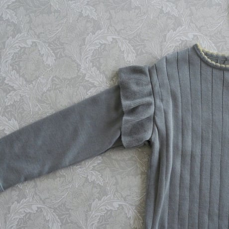 Frill knit tops / mint
