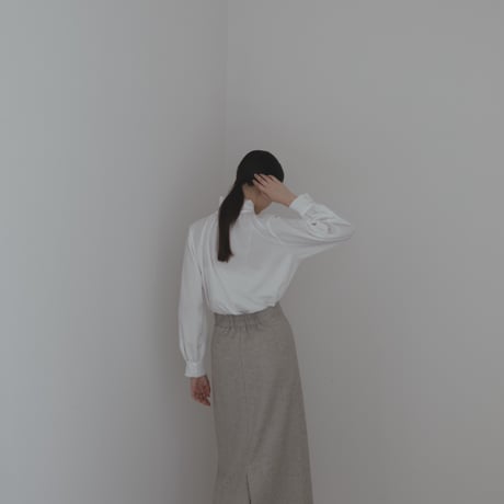 ladies Grace straight skirt / grey tweed