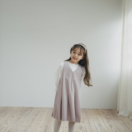 kids Wide jumper skirt / pink