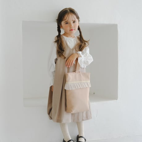 kids Wide jumper skirt / beige