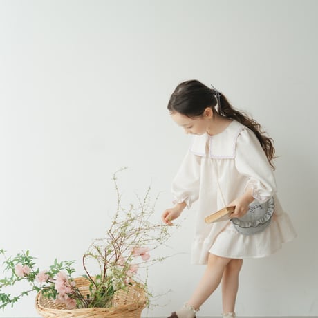 Long sailor dress / Cream