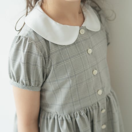 Emily dress / Quiet gray check