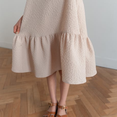 kids Back ribbon dress / baby pink