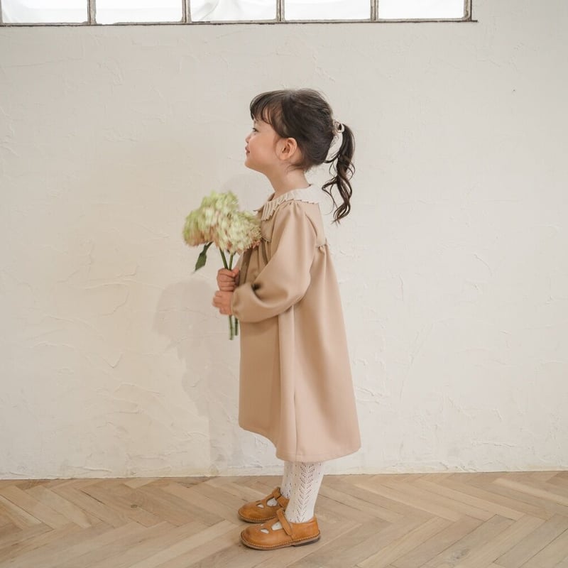 ワンピース june little closet Petal beige flower Petal / milk beige | june -little closet-