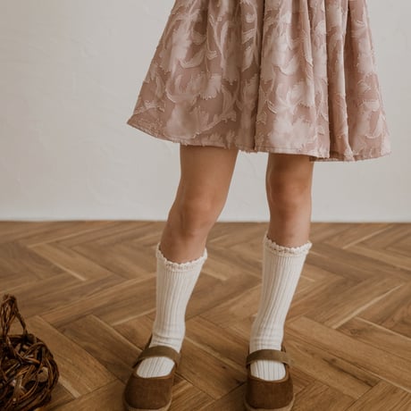 kids Gather skirt / dusty pink flower