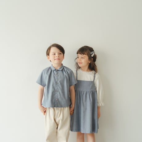 Camisole dress / Washed denim