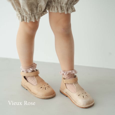 Collegien / Marie-Antoinette - Lightweight Pointelle Socks with Broderie Anglaise