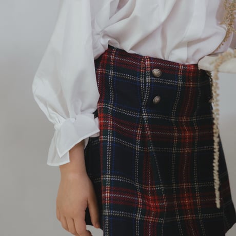 Traditional skirt / navy tartan