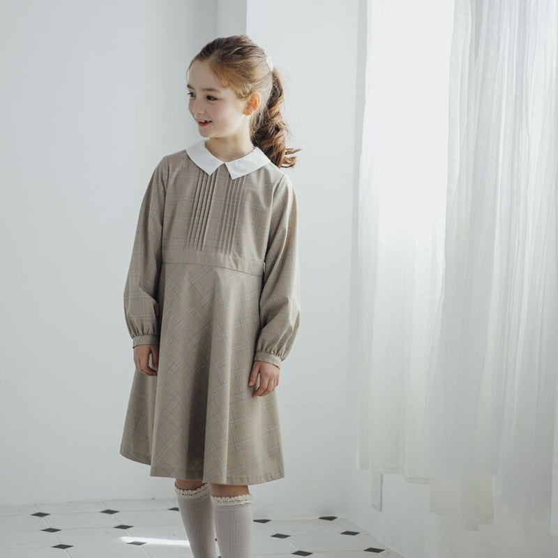 june-littlecloset セレモニーワンピース ベージュ90サイズ