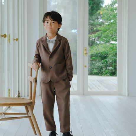 Tailored jacket / milk cocoa