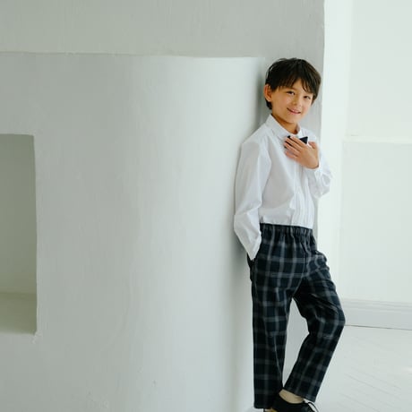 Long pants / navy check