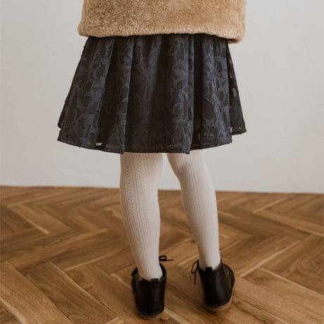 kids Gather skirt / navy flower