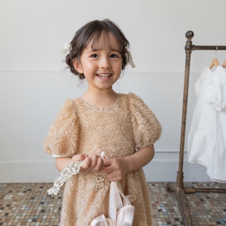 Anniversary dress / pink beige