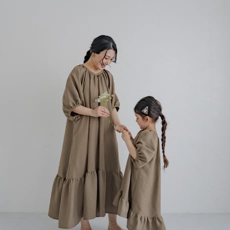 ladies Summer dress / Sand brown