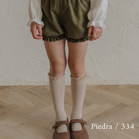 condor / Knee socks with lace edging cuff 2409-2