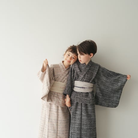 Yukata / Summer tweed - Black