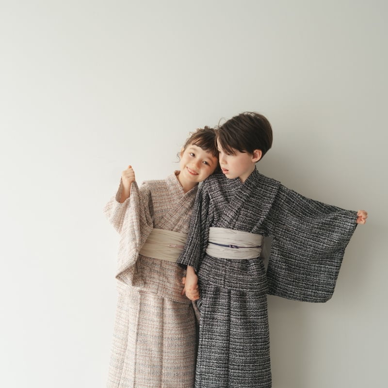 Yukata / Summer tweed - Black | june -little cl