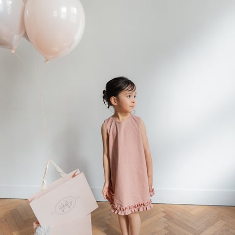Cloudy dress / coral