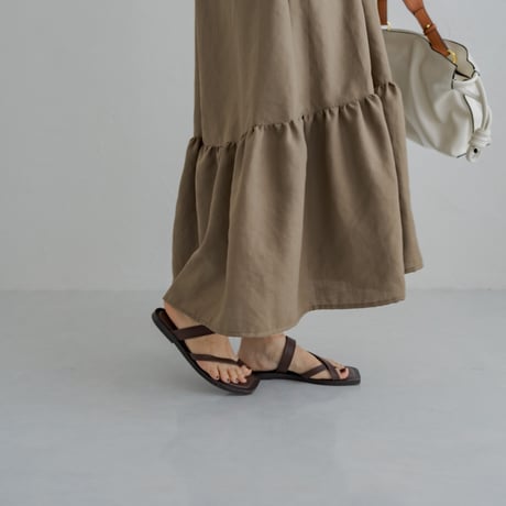 ladies Summer dress / Sand brown