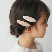Oval pin 2pc set / Gentle bloom- Afterglow & Blush pink