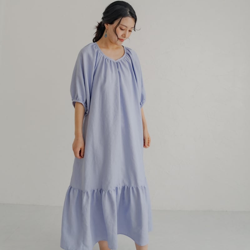ladies Summer dress / Powder blue | june -littl