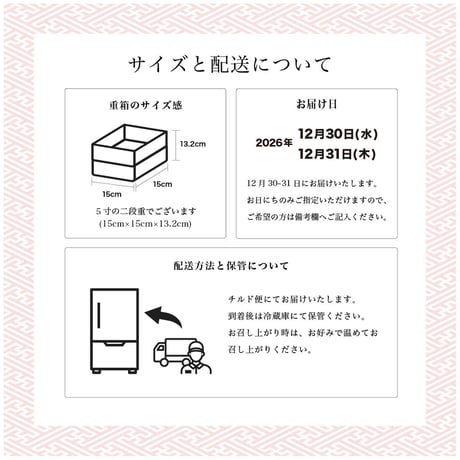 発酵おせち 二名様分 ご予約