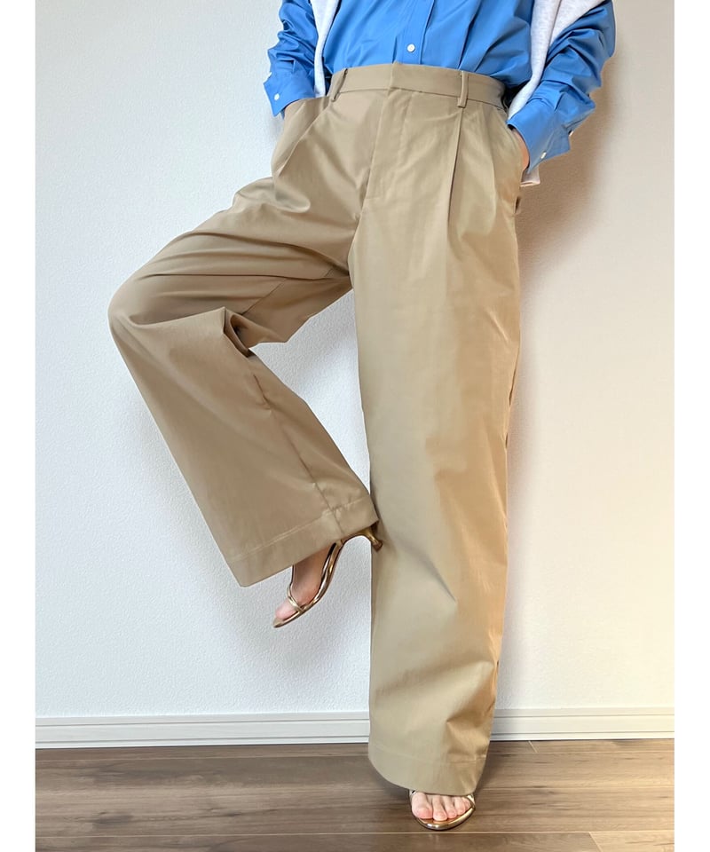 original】chino 2tuck‐pants | Trefle blanc