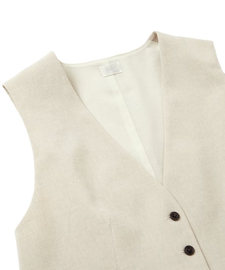 【original】linen‐like vest