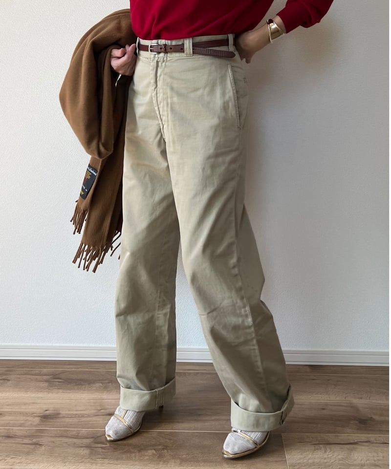 vintage】US Army chino pants | Trefle blanc