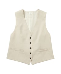 【original】linen‐like vest