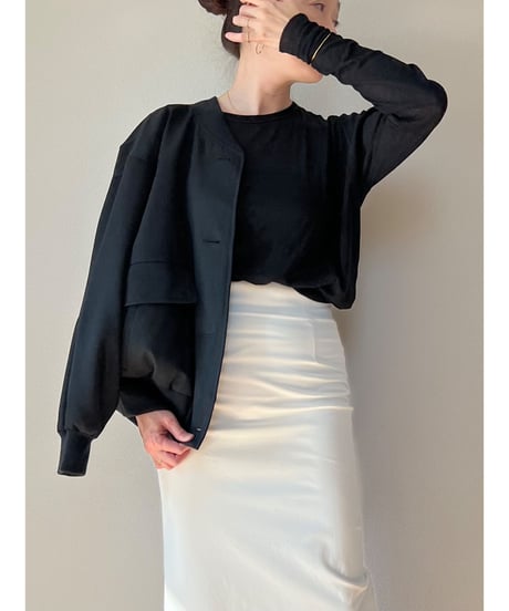 【original】sheer long-sleeve tee