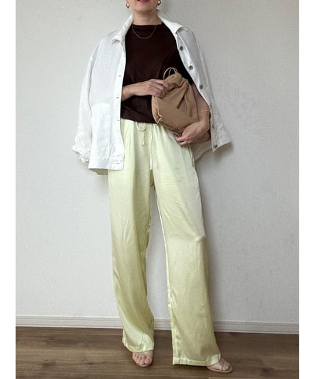 【original】silk easy pants
