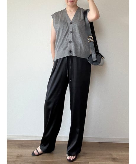 【origina】silk easy pants