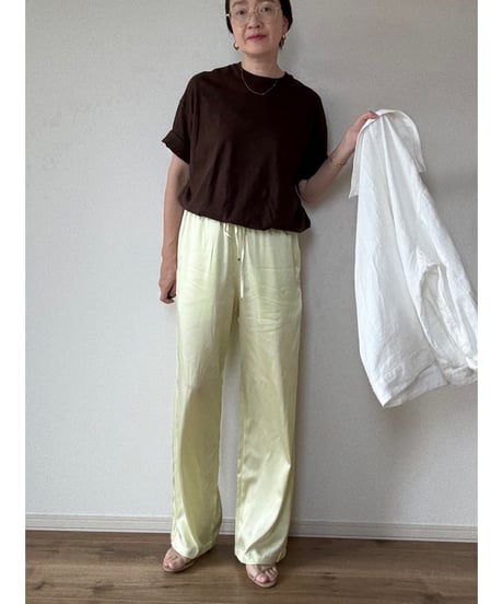 【original】silk easy pants