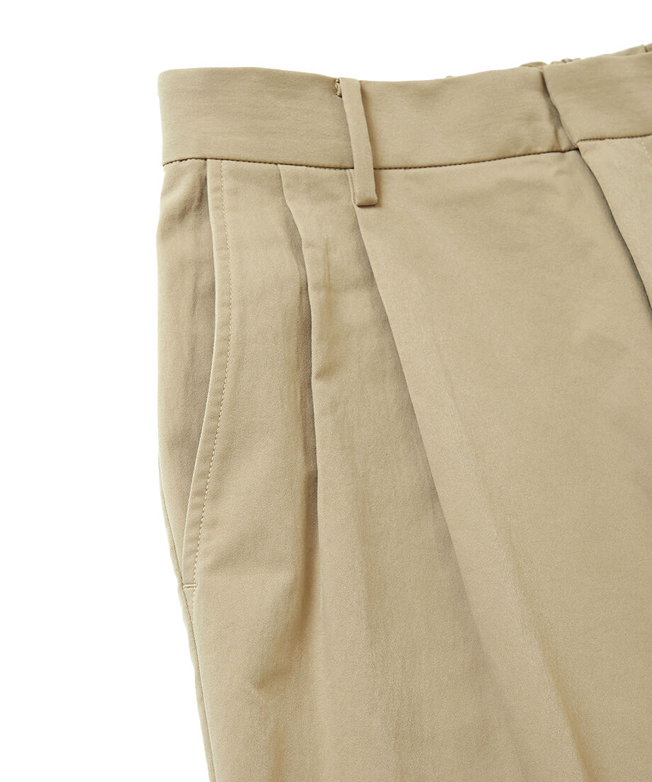 original】chino 2tuck‐pants | Trefle blanc