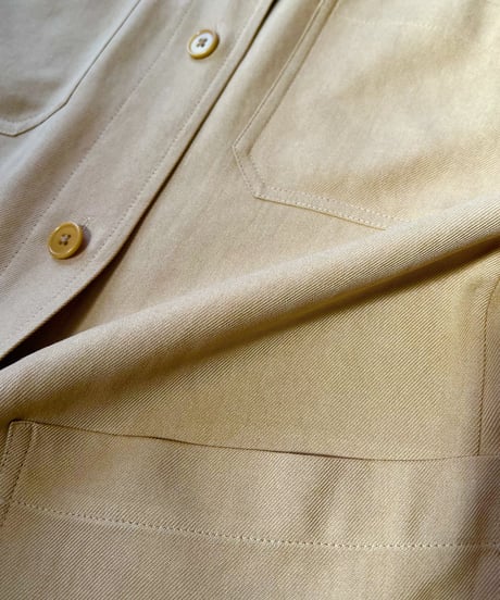 【vintage】"LAUREN"　silk shirtjacket