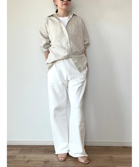【original】linen regular shirt