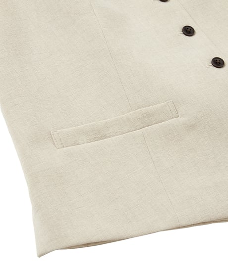 【original】linen‐like vest