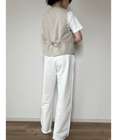 【original】linen‐like vest