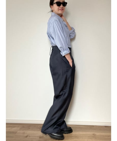 【original】back laceup Pants
