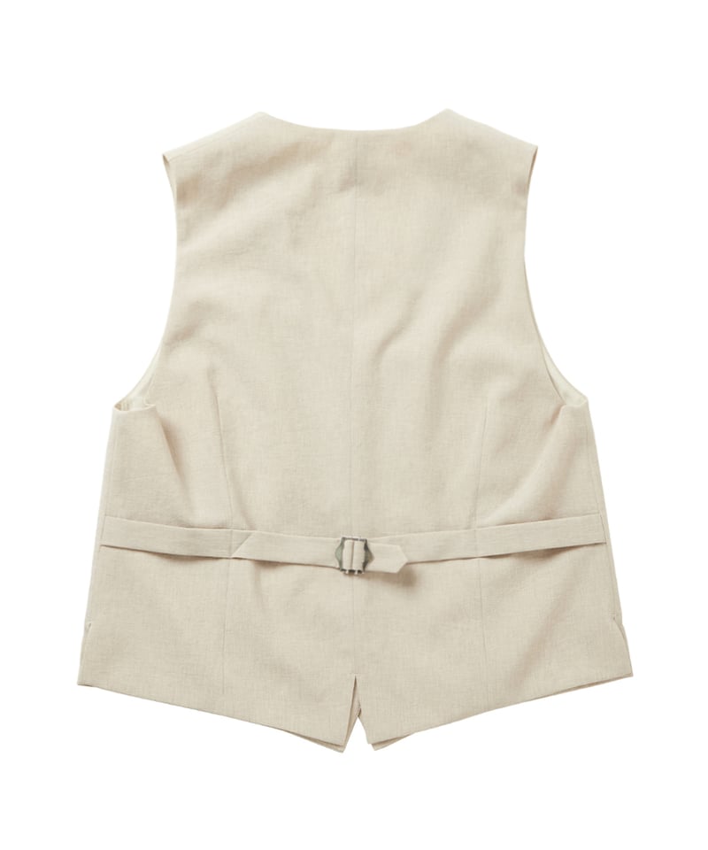 original】linen‐like vest | Trefle blanc