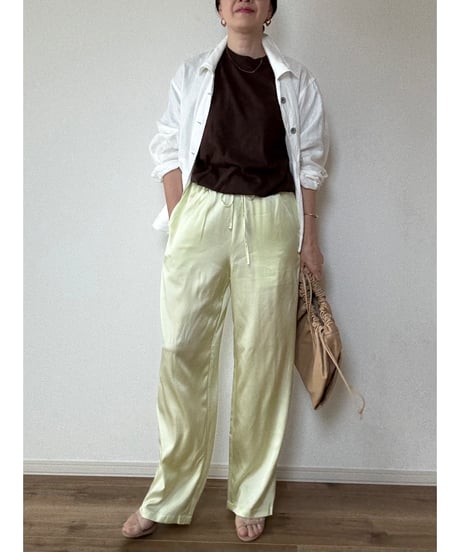 【original】silk easy pants